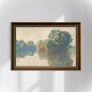 Claude Monet - Giverny’de Seine Nehri Fine Art Baskı