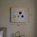 Cloud Işıklı Duvar Dekoru | LED & USB Bulut Duvar Aksesuarı / Wallibex Cloud Işıklı Duvar Dekoru – 33 x 33 cm