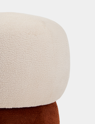 Coco Minimalist Krem & Turuncu Puf-Puf-Maisonord-NowShopFun