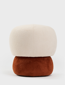 Coco Minimalist Krem & Turuncu Puf