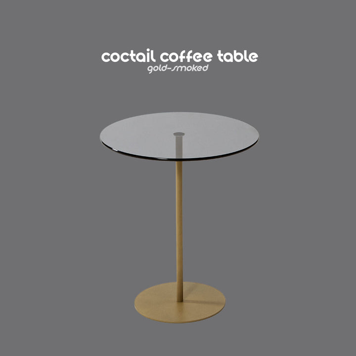 Coctail Coffee Table-Sehpa-Keys Design-50-(Gold&Smoked)-NowShopFun