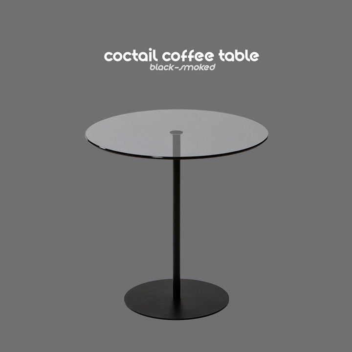 Coctail Coffee Table-Sehpa-Keys Design-50-(Siyah&Füme)-NowShopFun