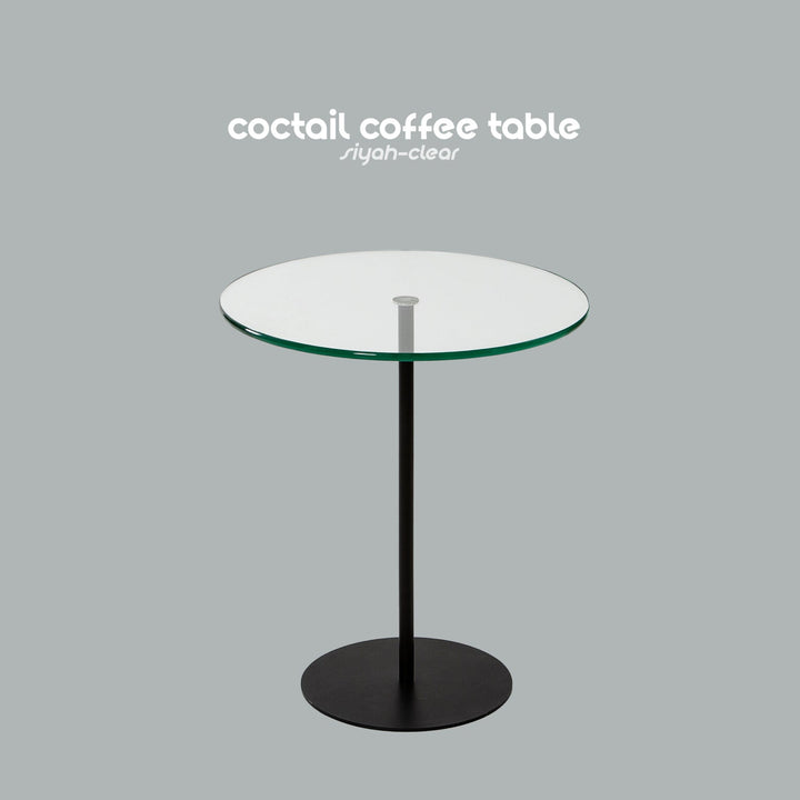 Coctail Coffee Table-Sehpa-Keys Design-50-(Siyah&Şeffaf)-NowShopFun