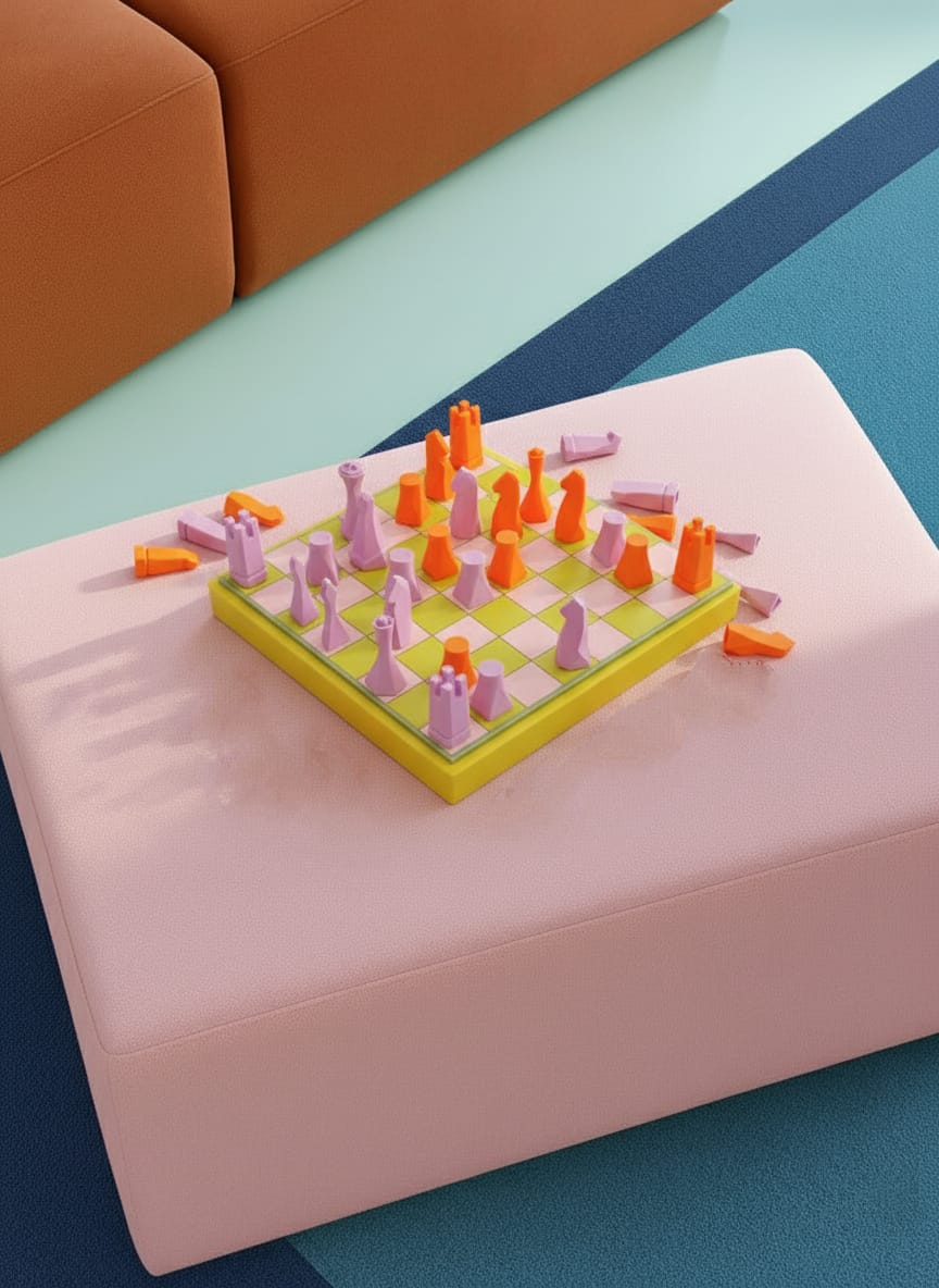 Çok Renkli Küçük Satranç Takımı No. 8