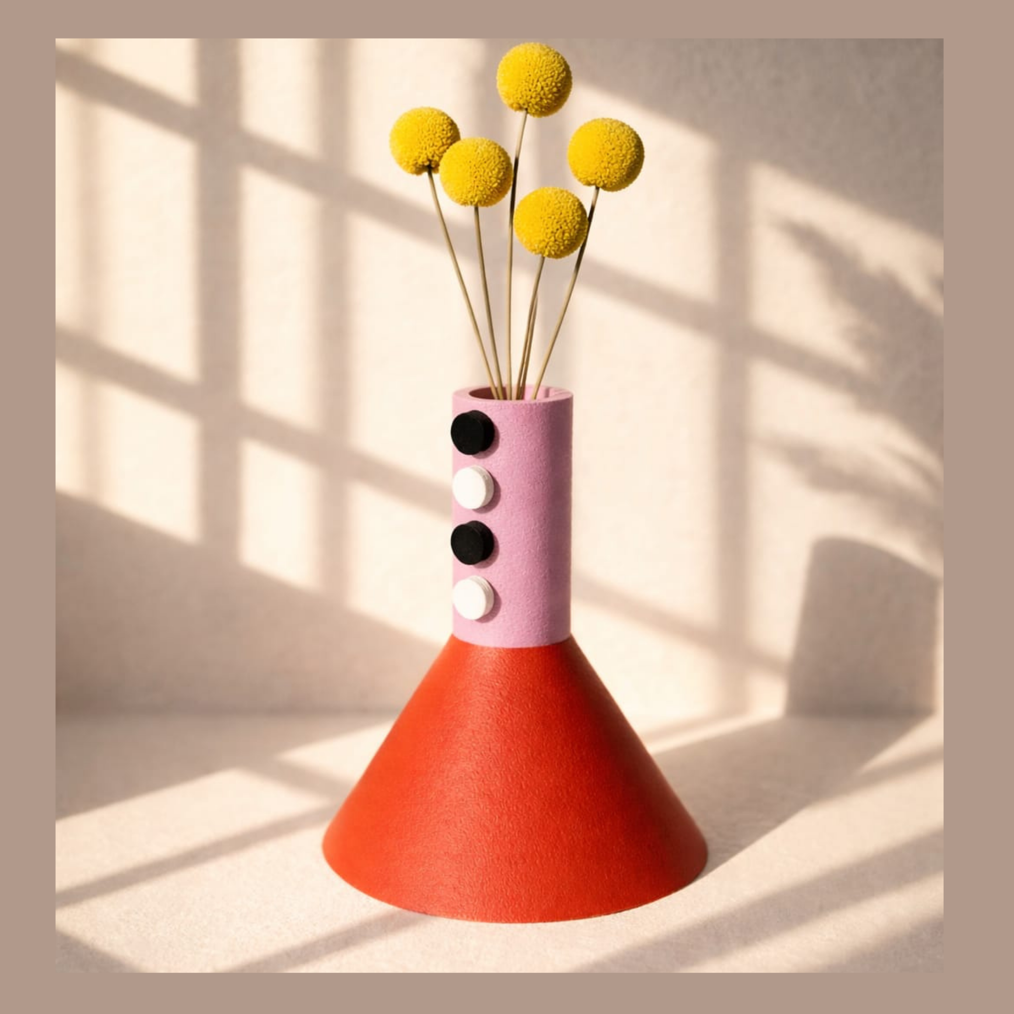 Çok Renkli Kuru Çiçek Vazosu No.5