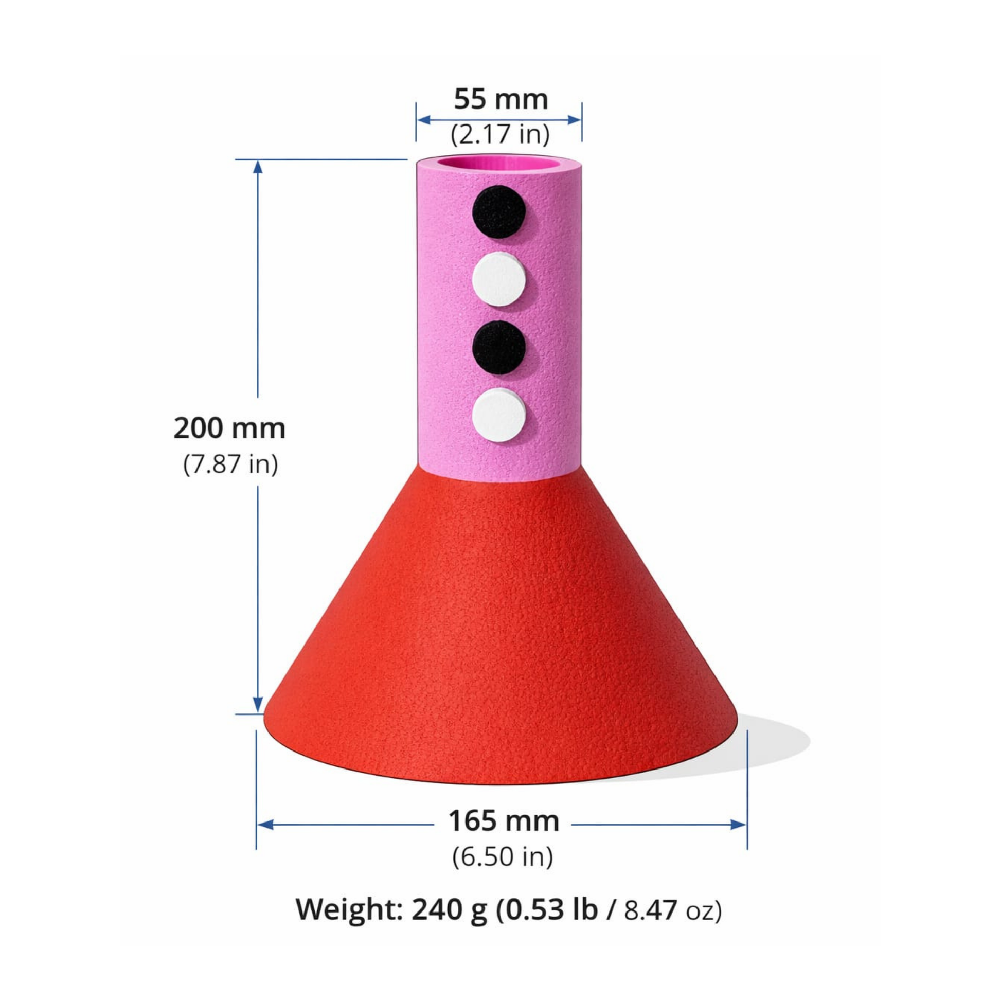 Çok Renkli Kuru Çiçek Vazosu No.5