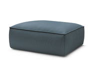 Colin Premium Kalite Fitilli Kadife Döşemeli Puf-Puf-Innature Home-Açık Bej-NowShopFun