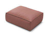 Colin Premium Kalite Fitilli Kadife Döşemeli Puf-Puf-Innature Home-Açık Bej-NowShopFun