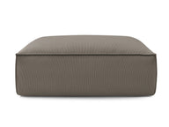 Colin Premium Kalite Fitilli Kadife Döşemeli Puf-Puf-Innature Home-Açık Bej-NowShopFun