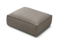 Colin Premium Kalite Fitilli Kadife Döşemeli Puf-Puf-Innature Home-Açık Bej-NowShopFun