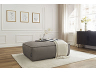 Colin Premium Kalite Fitilli Kadife Döşemeli Puf-Puf-Innature Home-Açık Bej-NowShopFun