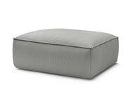 Colin Premium Kalite Fitilli Kadife Döşemeli Puf-Puf-Innature Home-Açık Bej-NowShopFun