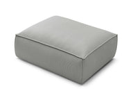 Colin Premium Kalite Fitilli Kadife Döşemeli Puf-Puf-Innature Home-Açık Bej-NowShopFun