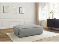 Colin Premium Kalite Fitilli Kadife Döşemeli Puf-Puf-Innature Home-Açık Bej-NowShopFun