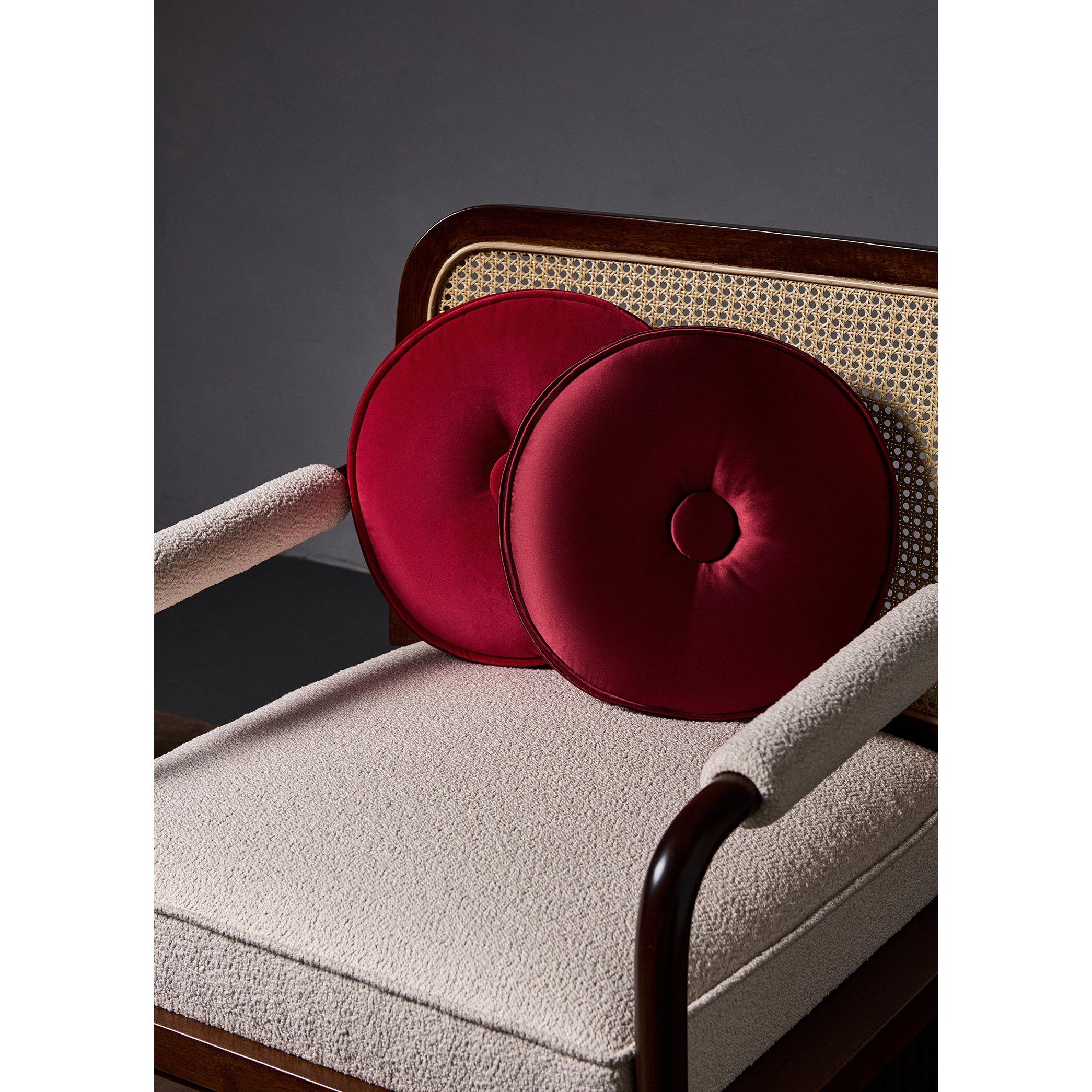 Column Chair Rattan Detaylı Tekli Koltuk-Koltuk-ALPAQ STUDIO-Bukle Kumaş-NowShopFun