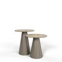 Cone Outdoor Yan Sehpa - Beige Grey
