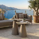 Cone Outdoor Yan Sehpa - Beige Grey