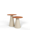 Cone Outdoor Yan Sehpa - Oyster White