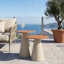 Cone Outdoor Yan Sehpa - Oyster White