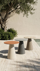 Cone Outdoor Yan Sehpa - White