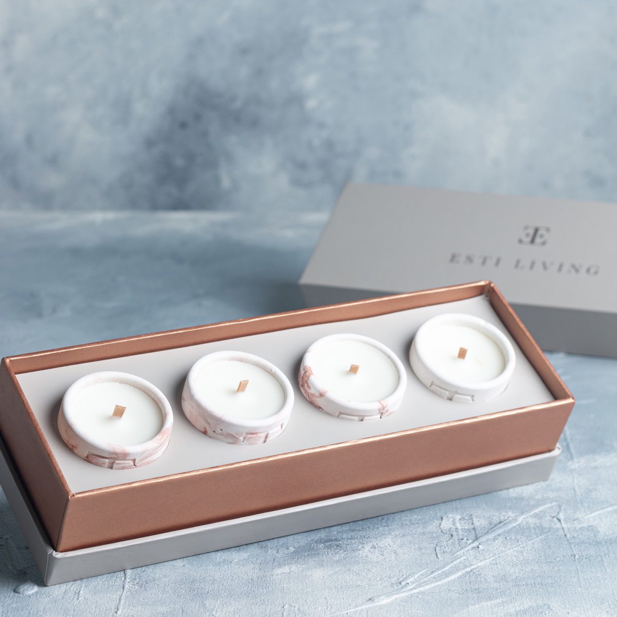 Copper Charm Mini 4'Lü Mum Seti