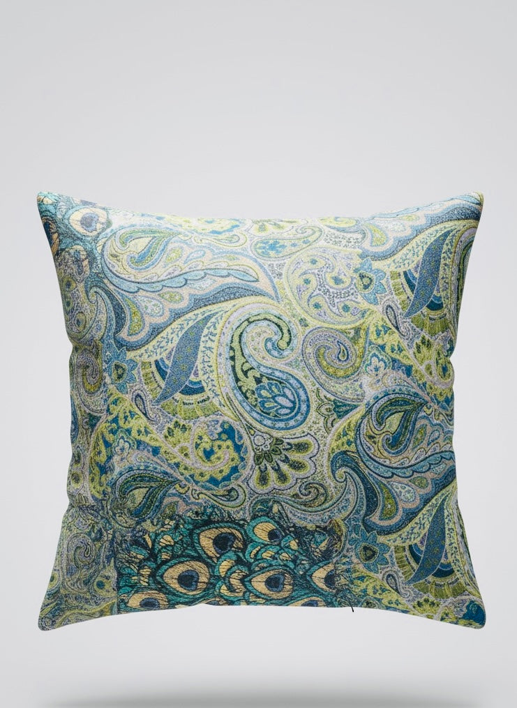 Core Pamuk Taş Baskı Kırlent Kılıfı