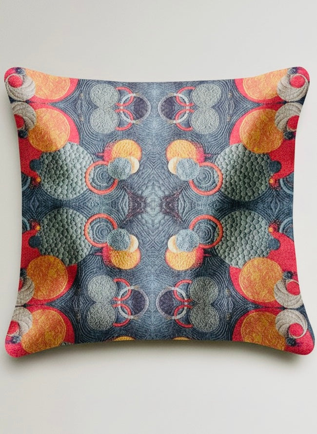 Core Parlak Kadife Desenli Kırlent Kılıfı