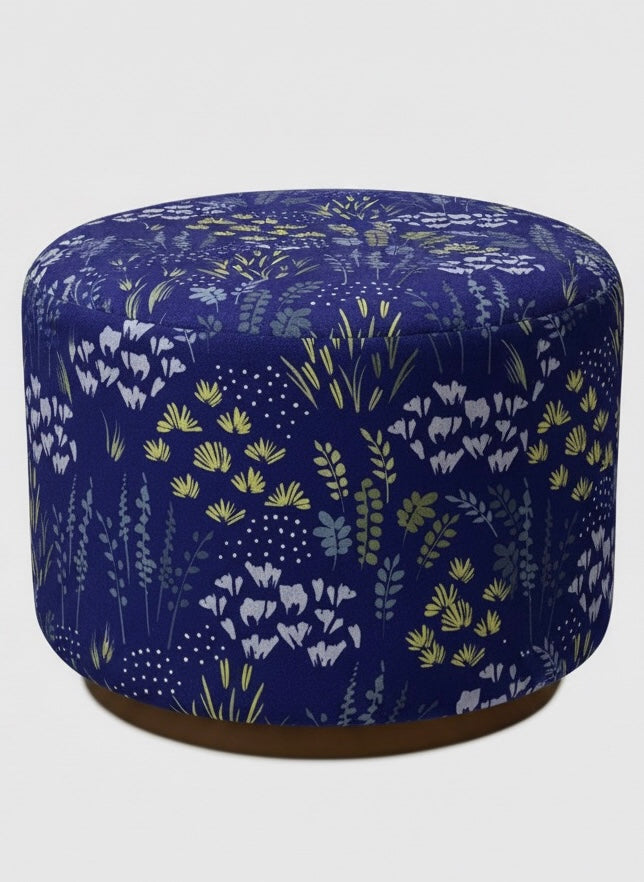 Core Parlak Kadife Puf / Yan Sehpa