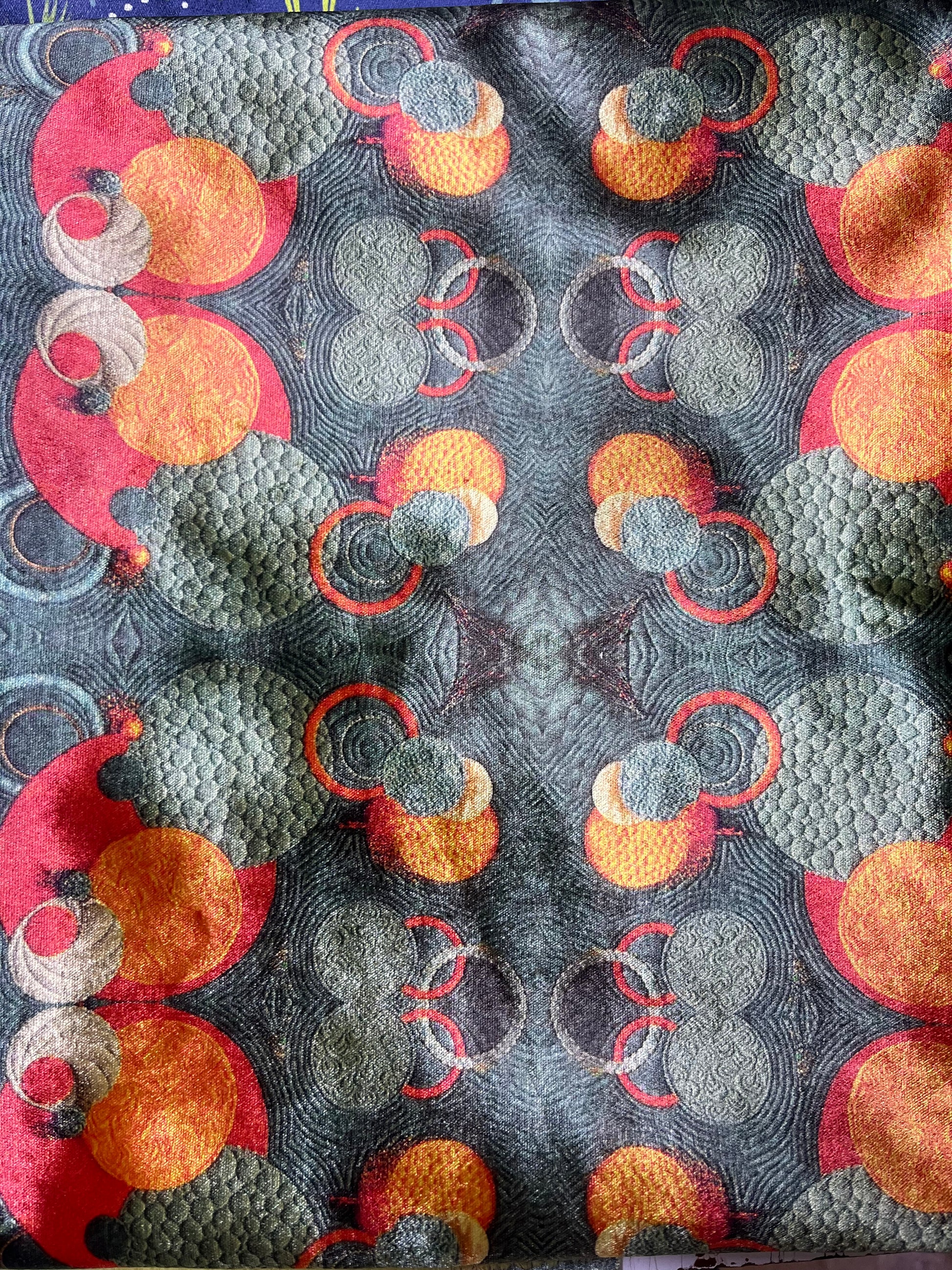 Core Parlak Kadife Puf / Yan Sehpa