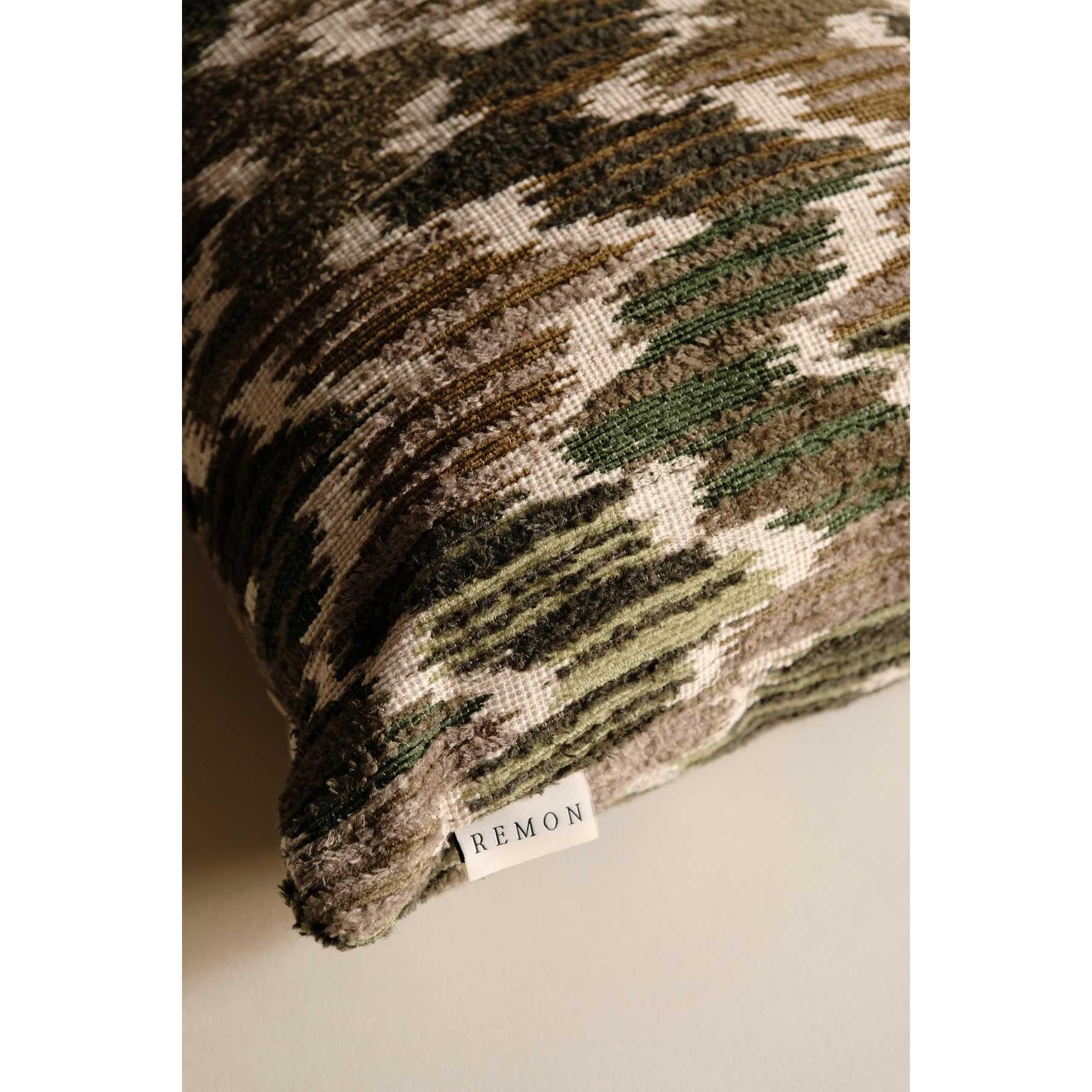 Corvia Kuş Tüyü Kırlent - Yeşil-R E M O N-Yeşil-40x60-NowShopFun