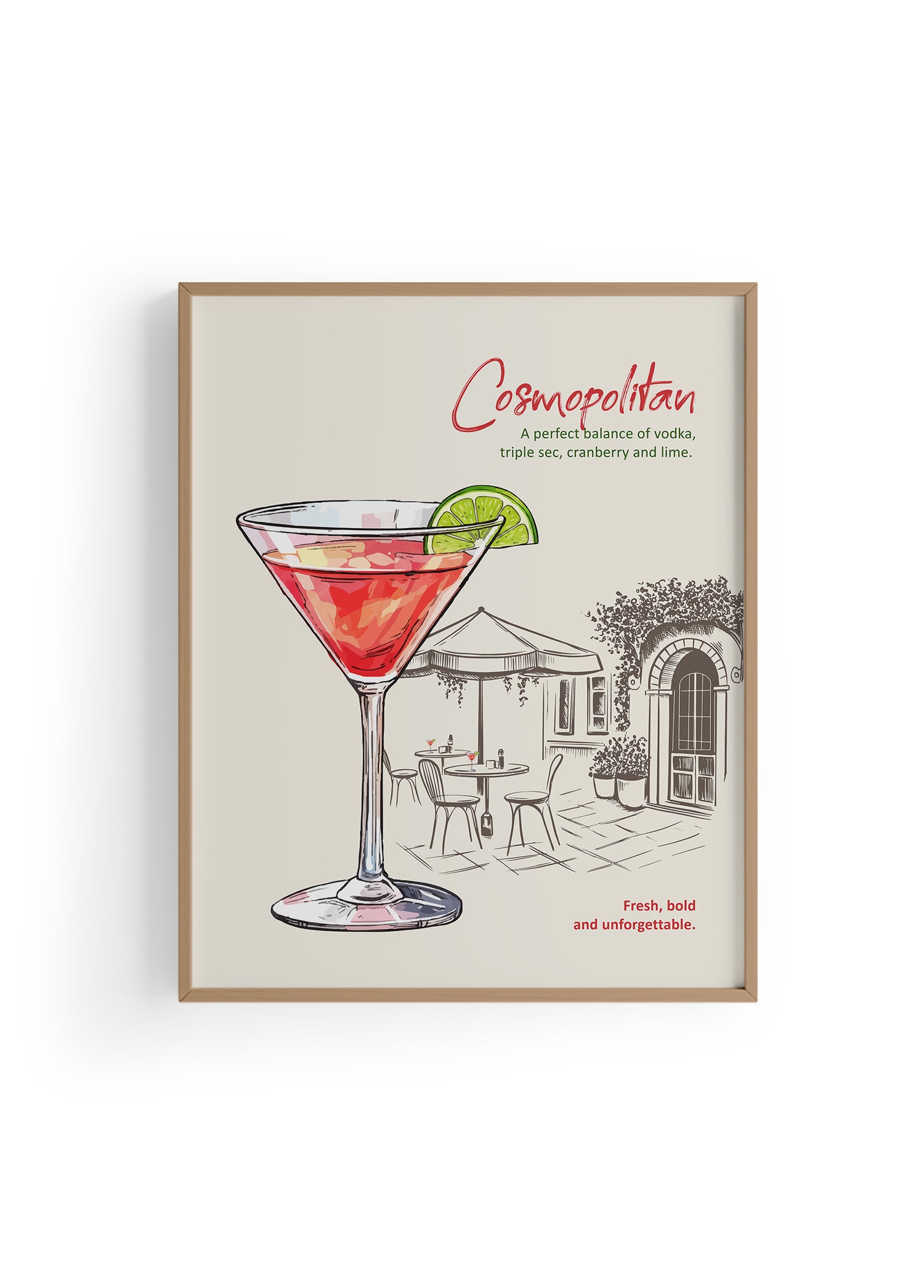 Cosmopolitan Kokteyl Posteri