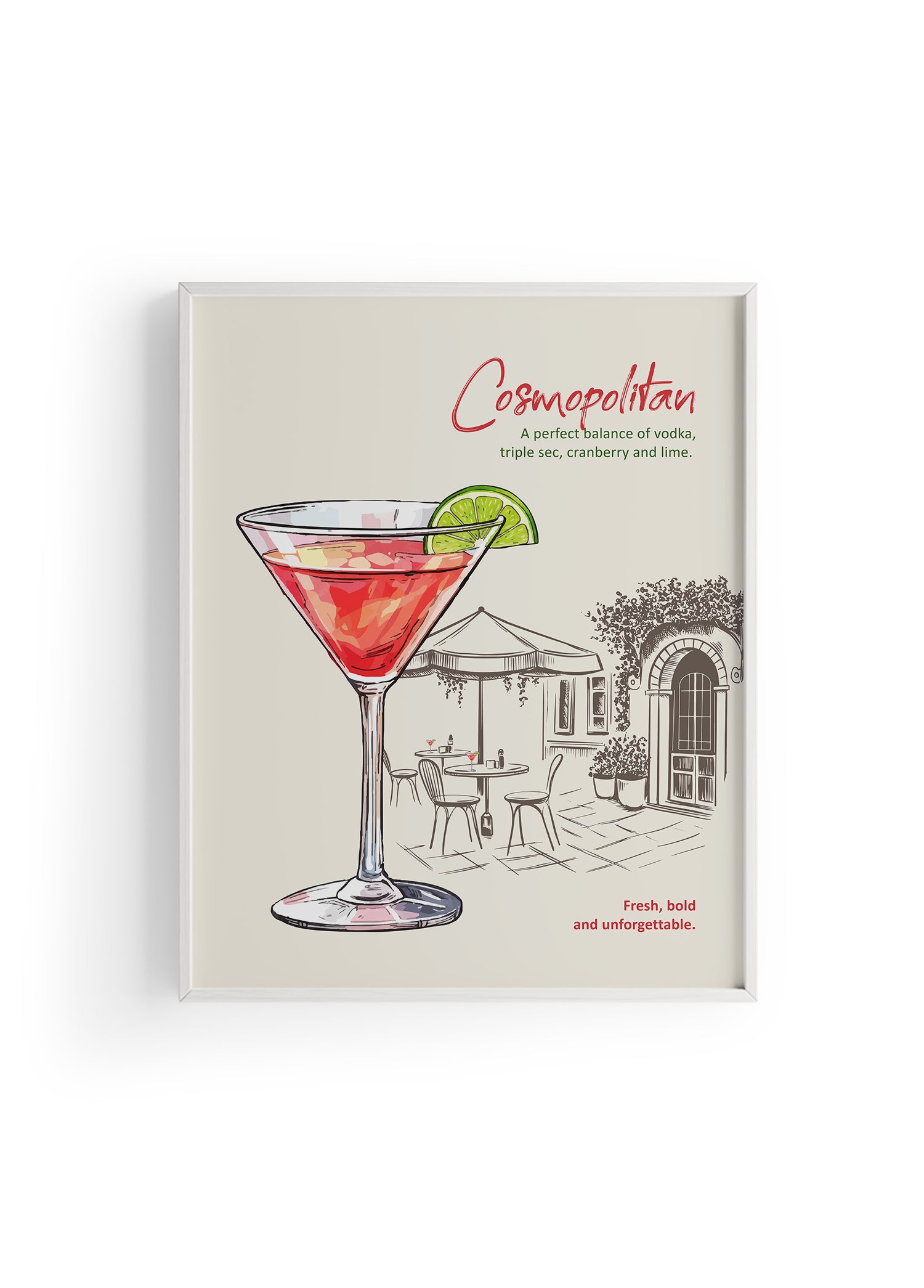 Cosmopolitan Kokteyl Posteri
