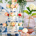 Country Estate Tulipiere Kule Vazo 3 Parça Set Delft Mavisi-Juliska Vazo & Sunum-Juliska-NowShopFun