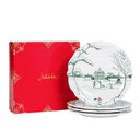 Country Estate Winter Frolic Parti Tabağı Karışık 4lü Set Çam Yeşili-Juliska Sofra-Juliska-NowShopFun