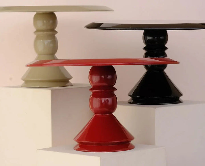 Crescendo Cake Stand - Dark Red