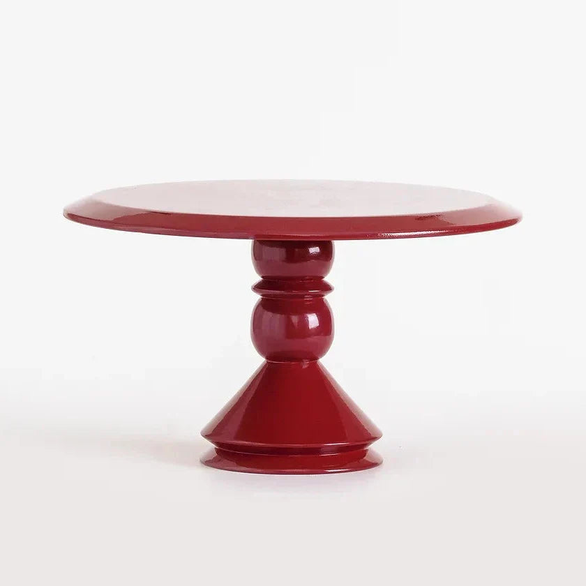 Crescendo Cake Stand - Dark Red