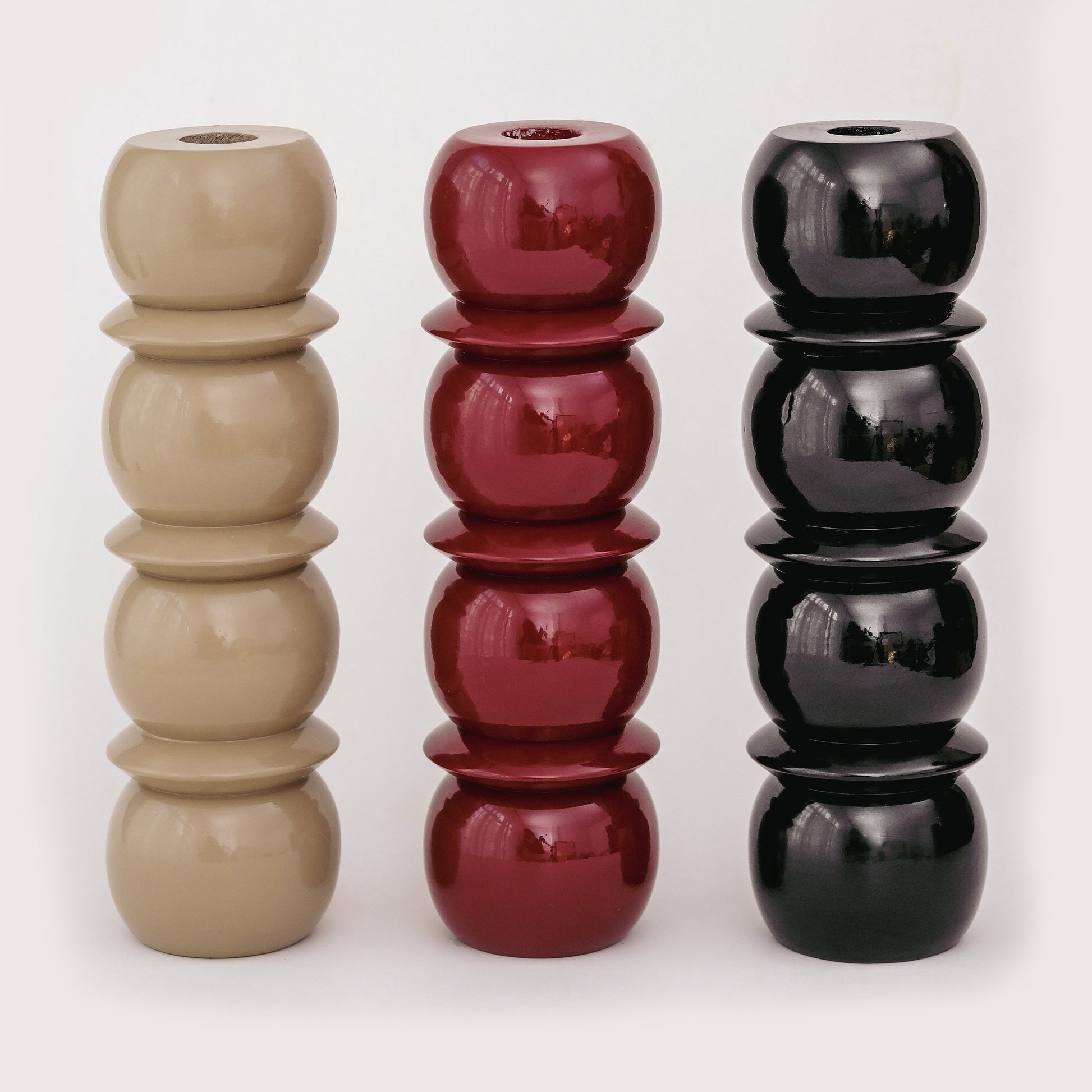 CRESCENDO CANDLE HOLDER - Large Black