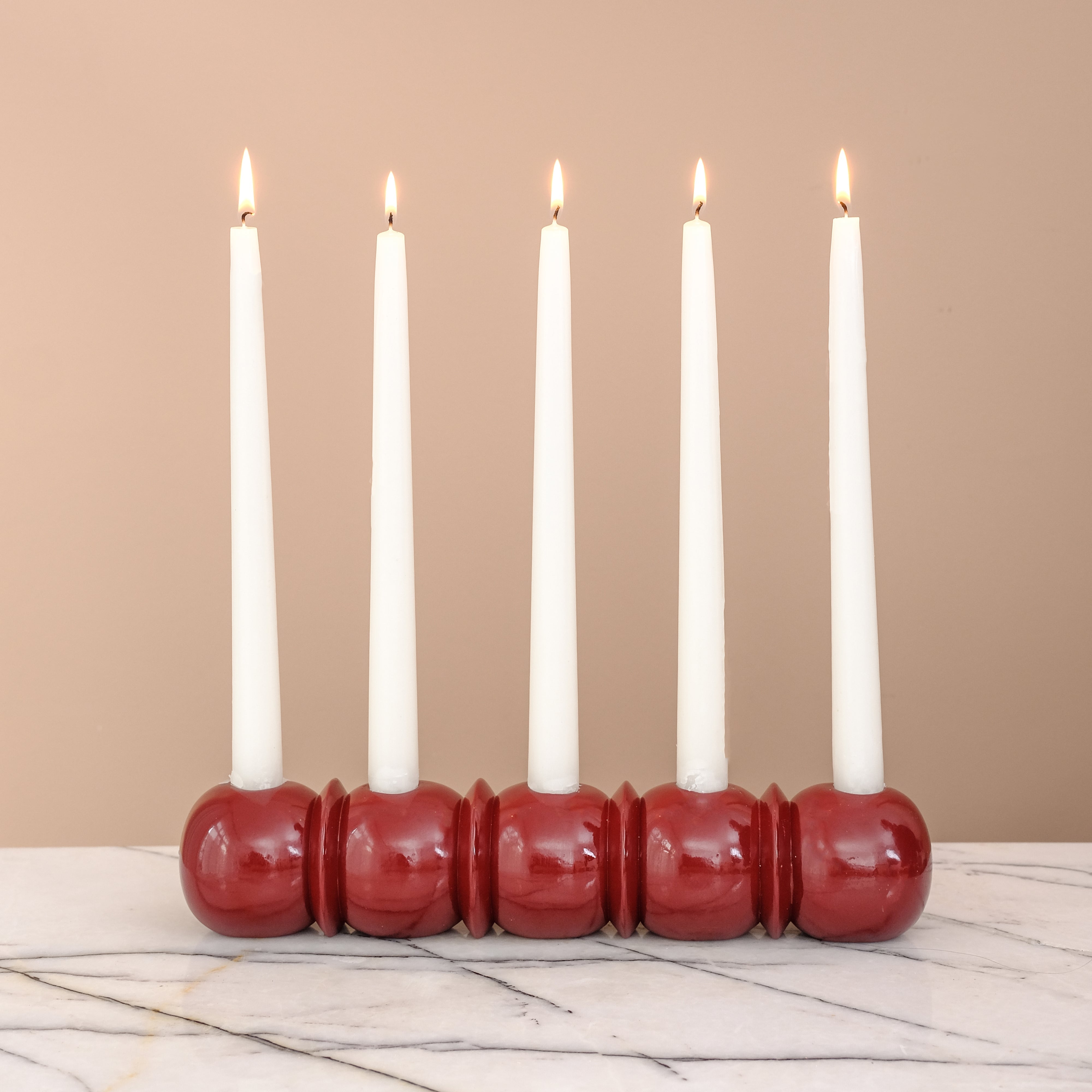 CRESCENDO CENTER PIECE - Dark red