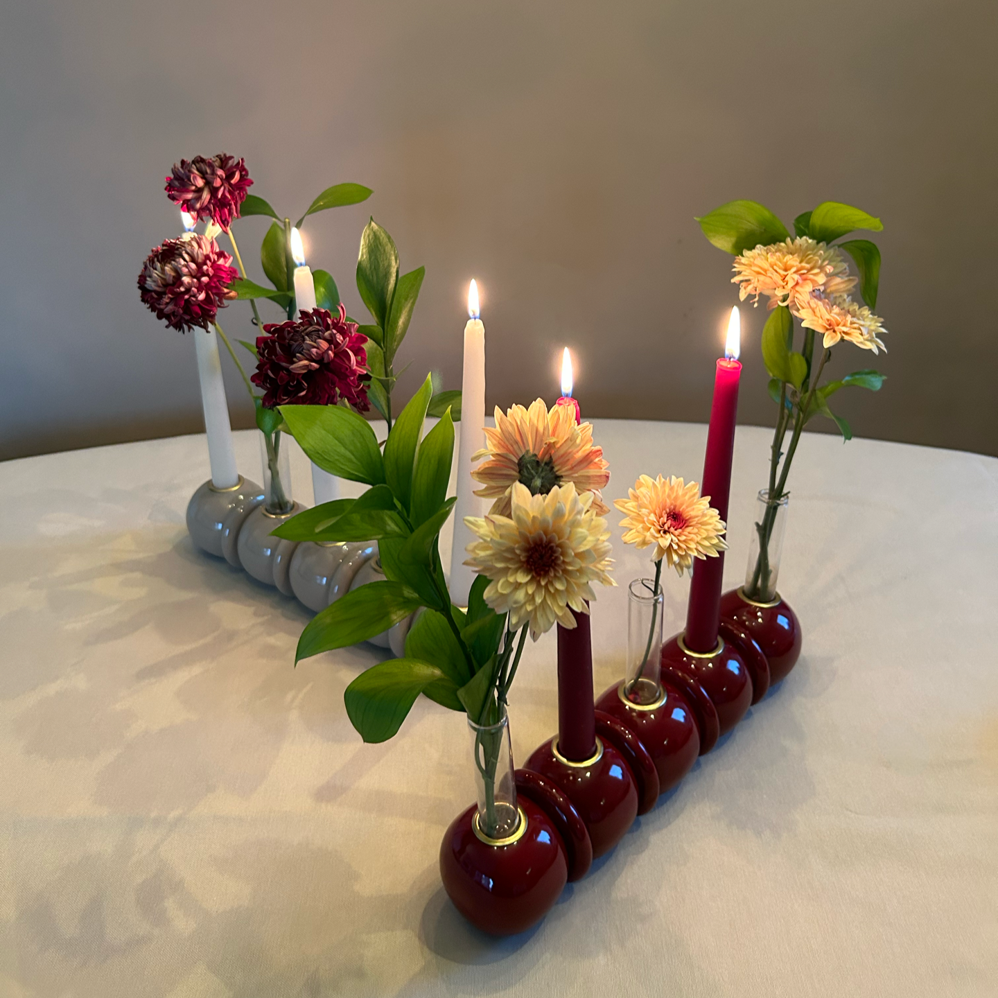 CRESCENDO CENTER PIECE - Dark red
