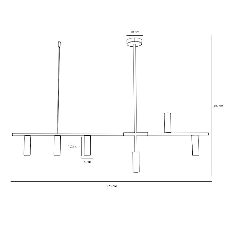 Crest Sarkıt Aydınlatma-Tavan Aydınlatması-Metanoya Lighting-Siyah-NowShopFun