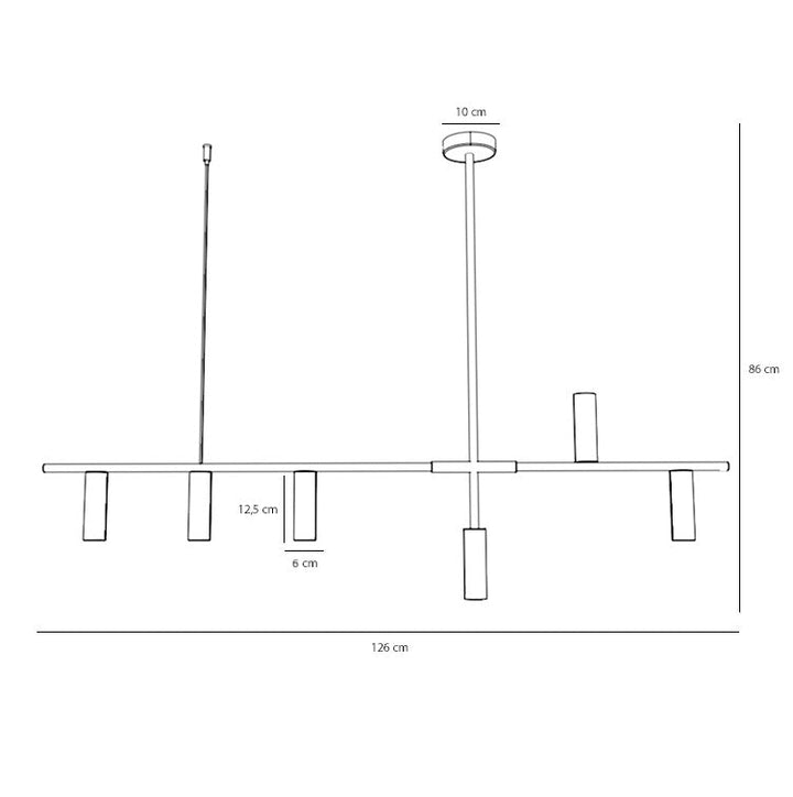 Crest Sarkıt Aydınlatma-Tavan Aydınlatması-Metanoya Lighting-Siyah-NowShopFun