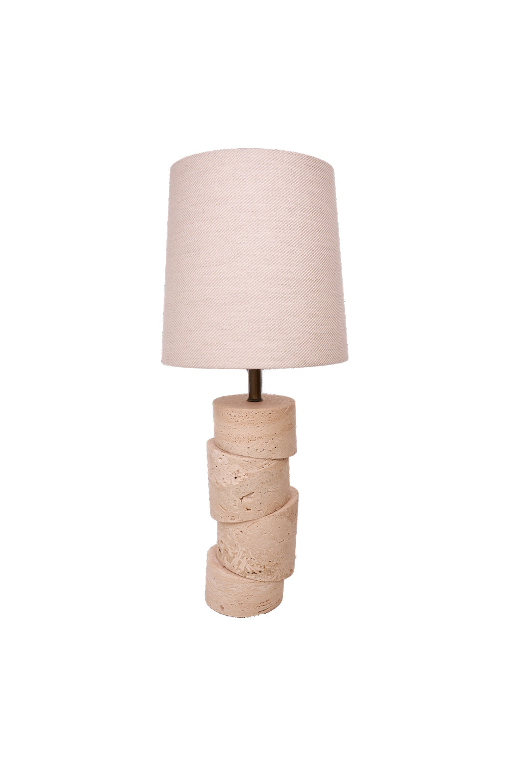 Crimp Vertino Beige Travertine Lampshade
