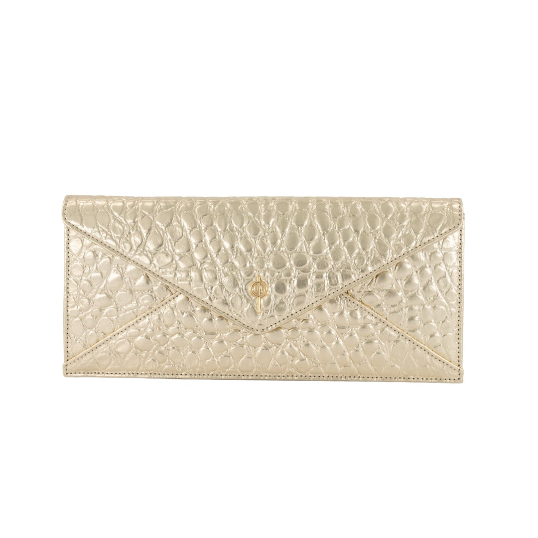 Croco Night Bag Clutch-Clutch-Otrera-Gümüş-NowShopFun