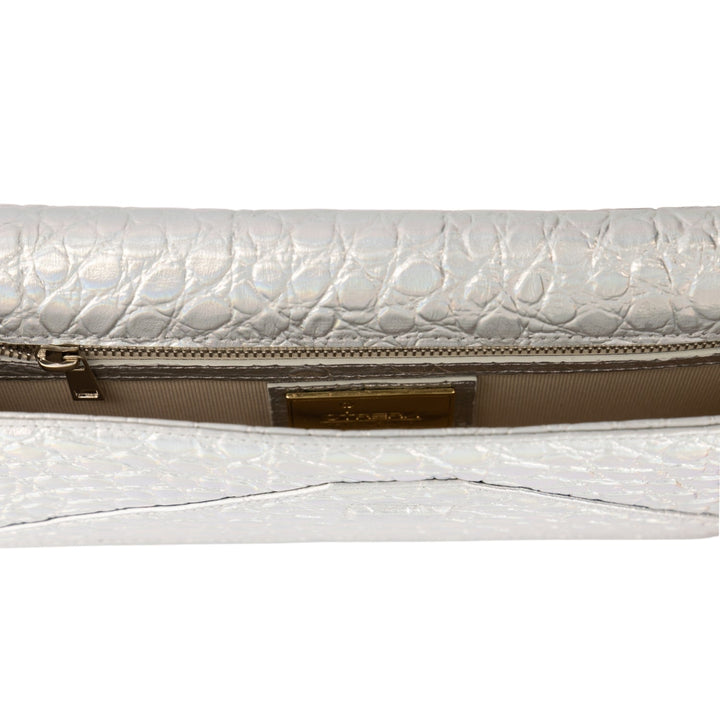 Croco Night Bag Clutch-Clutch-Otrera-Gümüş-NowShopFun