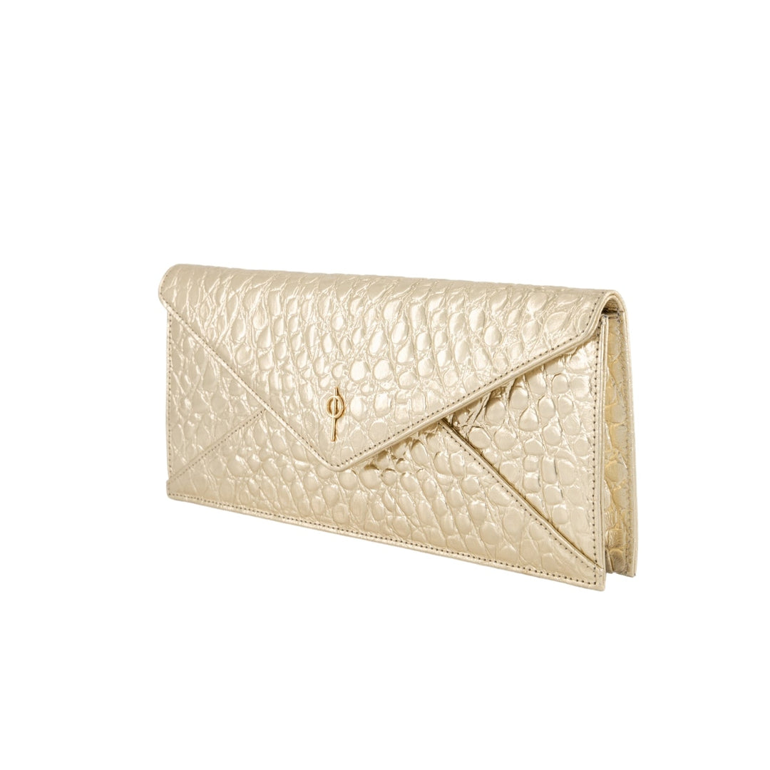 Croco Night Bag Clutch-Clutch-Otrera-Altın-NowShopFun