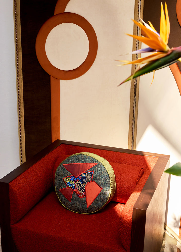 Cube Lounge Terrakota Kiremit Ceviz Berjer