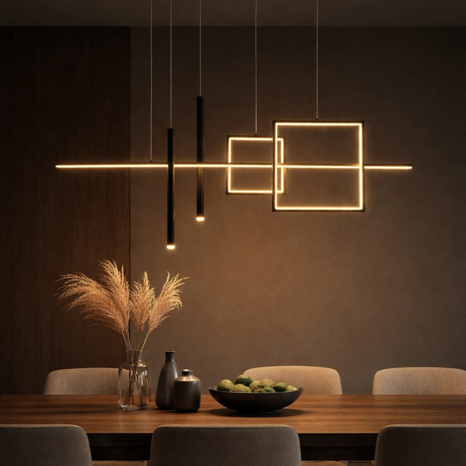 Cubiform Sarkıt Led Avize 120 Cm