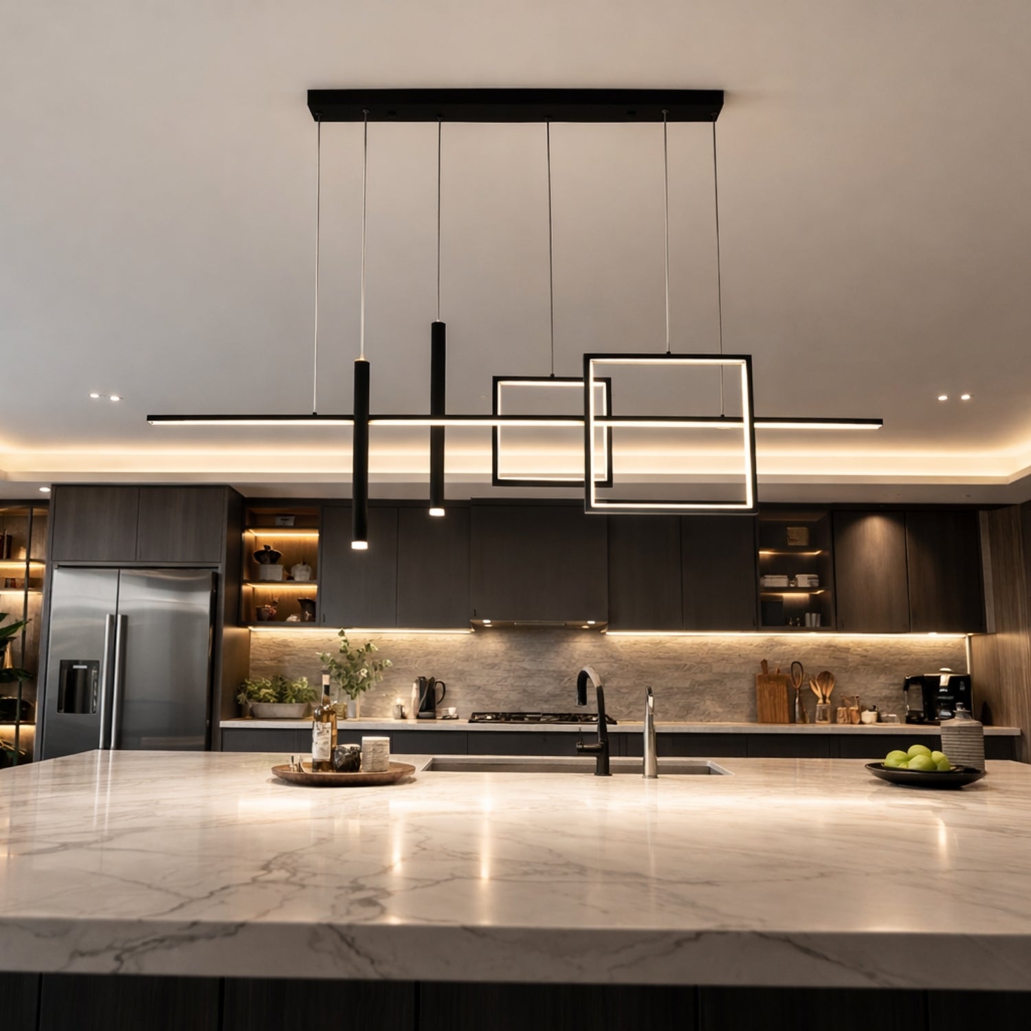 Cubiform Sarkıt Led Avize 120 Cm