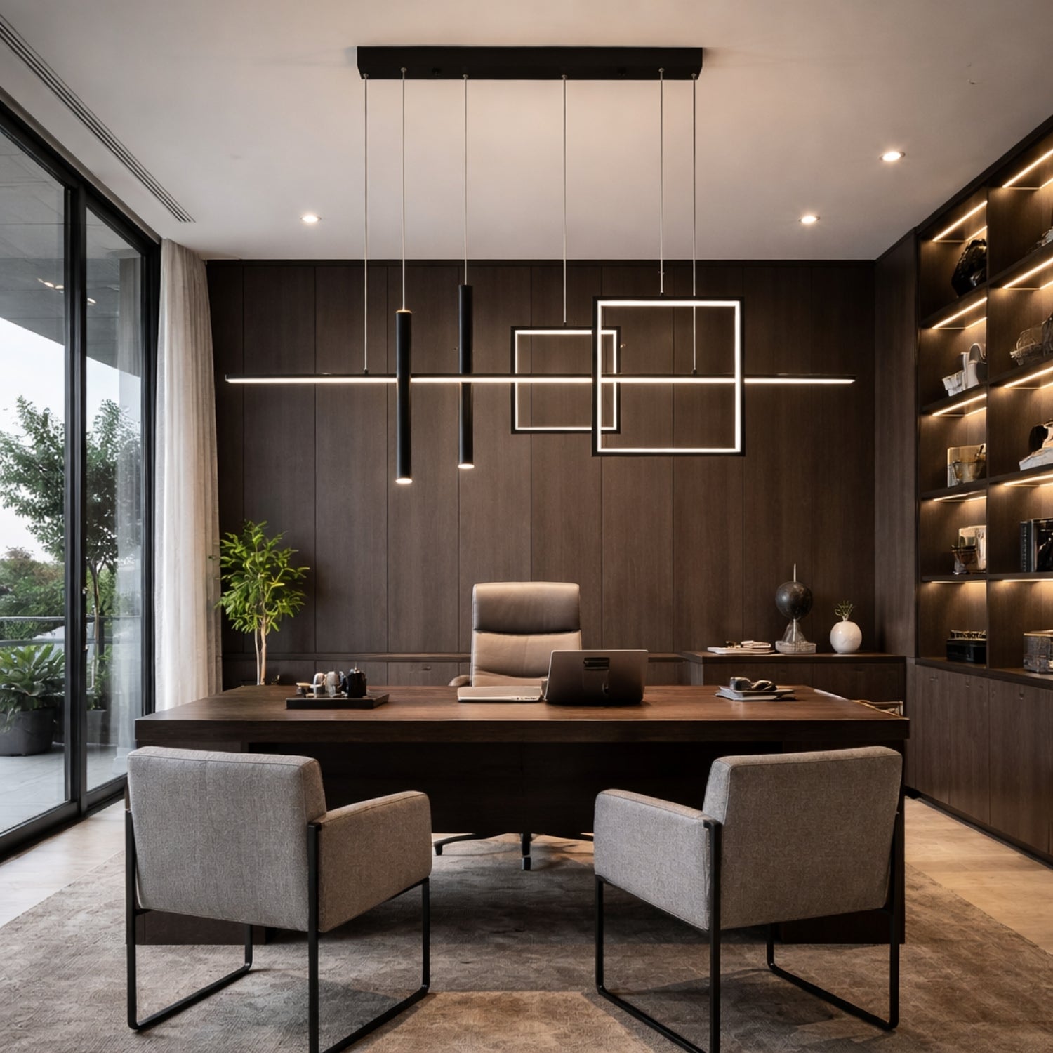 Cubiform Sarkıt Led Avize 120 Cm