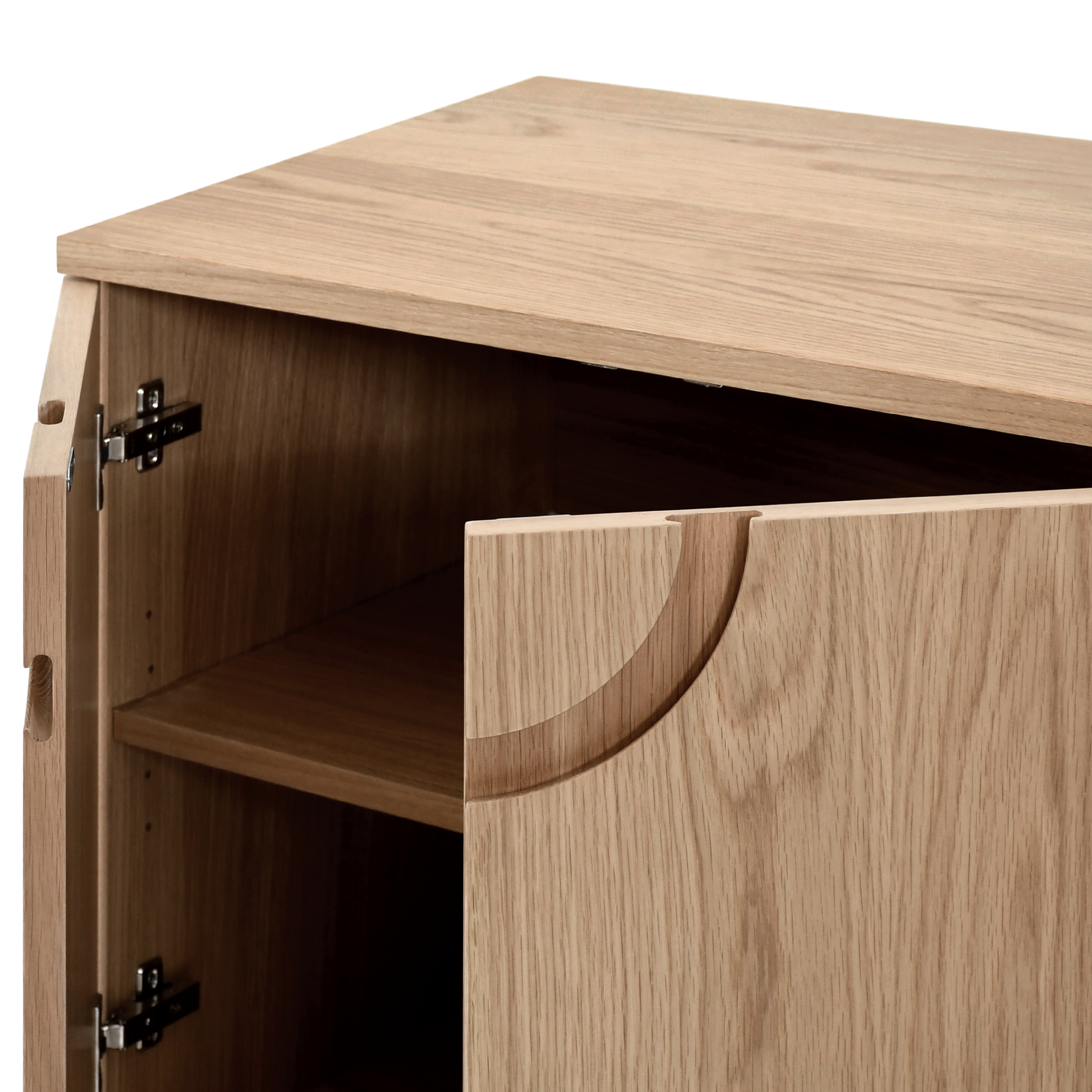 Cut Out Konsol Natürel Meşe